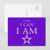 Ich bin /w Star Postcard Postkarte (Vorne/Hinten)
