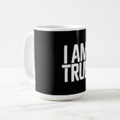 Ich bin wahr kaffeetasse (Vorderseite Links)