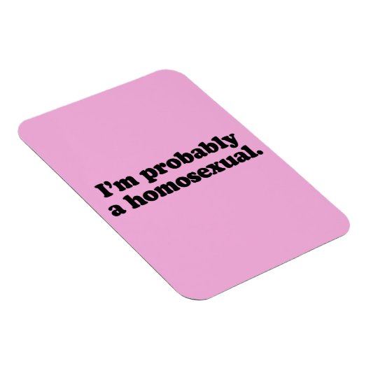 ICH BIN WAHRSCHEINLICH EIN HOMOSEXUAL MAGNET (Rechte Seite)