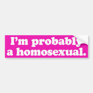 Ich bin wahrscheinlich homosexuell -.png autoaufkleber
