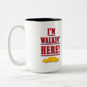Ich bin Walkin hier! Italienische/amerikanische Zweifarbige Tasse (Links)