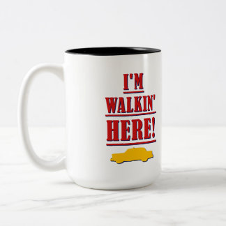 Ich bin Walkin hier! Italienische/amerikanische Zweifarbige Tasse