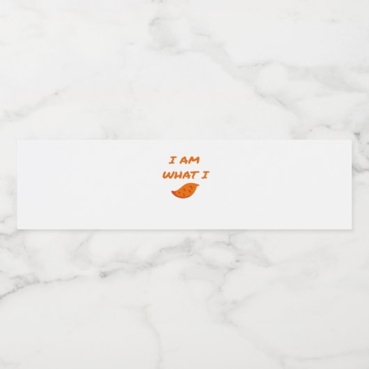 Ich bin was ich bin Classic Wasserflaschenetikett (Einzelnes Label)