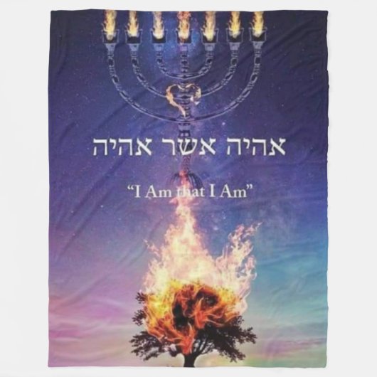 ICH BIN, WAS ICH BIN FLEECEDECKE (Vorderseite)