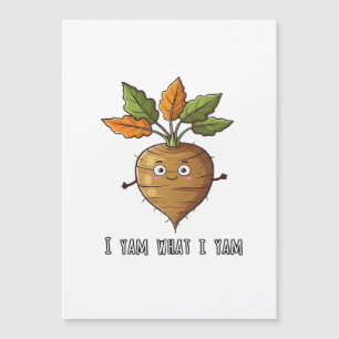 Ich bin, was ich bin Niedlich Gemütliches Herbst-W Magnetkarte