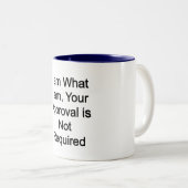 Ich bin, was ich bin zweifarbige tasse (VorderseiteRechts)