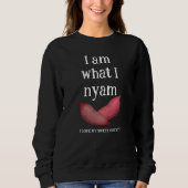ICH BIN, WAS ICH NYAM Liebe Sweet Potato Paare Sweatshirt (Vorderseite)