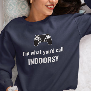 Ich bin, was man als häuslich einstuft Anpassbarer Sweatshirt