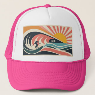 Ich bin Wave Trucker Hat Truckerkappe