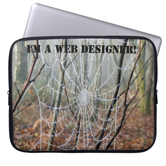 Ich bin Web-Designer! Laptop Sleeve (Vorderseite)