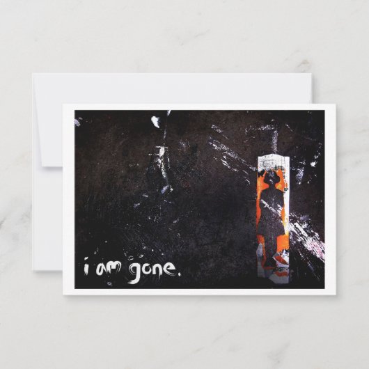 Ich bin weg. (Vorderseite)