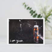 Ich bin weg. (Stehend Vorderseite)