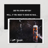 Ich bin weg. (Vorne/Hinten)