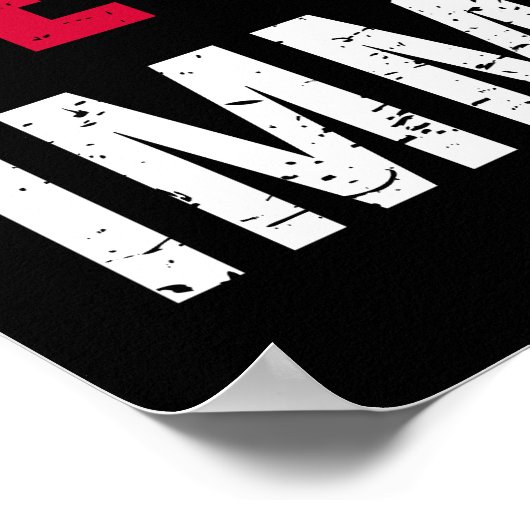 Ich bin wegen der Einwanderer hier Poster (Ecke)