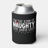 Ich bin Weihnachten, wie verrückte Weihnachten. Dosenkühler (Kanne Vorderseite)