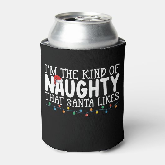 Ich bin Weihnachten, wie verrückte Weihnachten. Dosenkühler (Kanne Vorderseite)