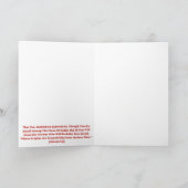 Ich bin Weihnachts-Grußkarte Karte (Innenseite)