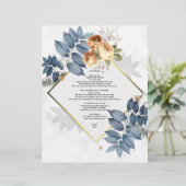 Ich bin Weisheit Gedicht Linen Papier Blumendesign (Stehend Vorderseite)