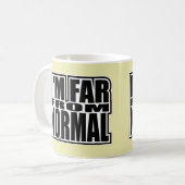 Ich bin weit von Normal - Pop-Mode-Ikone Kaffeetasse (Vorderseite Links)