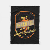 Ich bin Welder Fleecedecke (Vorderseite)