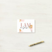 "Ich bin, wer Gott sagt, ich bin" inspirierende Be Post-it Klebezettel (Auf Schreibtisch)