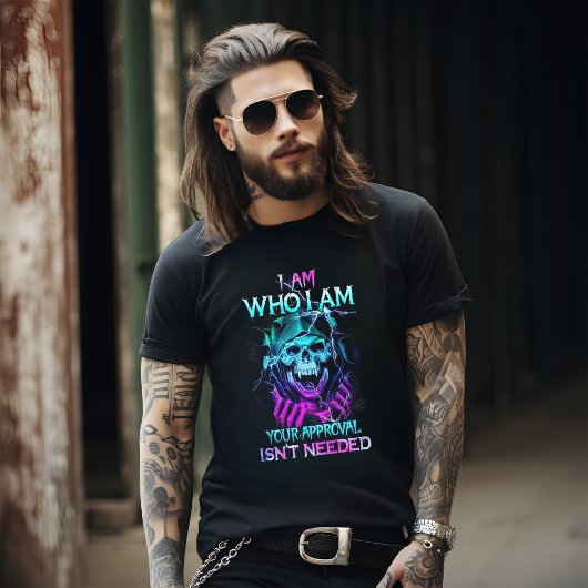 Ich bin, wer ich bin, Gothic Skeleton T-Shirt