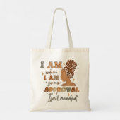 Ich bin, wer ich bin Ihre Zustimmung ist erforderl Tragetasche (Rückseite)