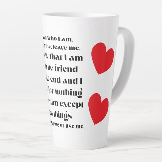 Ich bin, wer ich bin Sammlung. Milchtasse (Rechte Ecke)