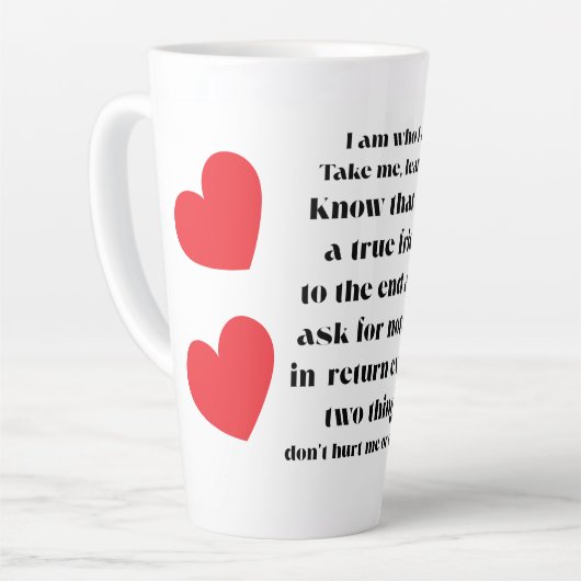 Ich bin, wer ich bin Sammlung. Milchtasse (Linke Ecke)