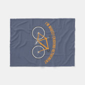 Ich bin Wheely Ruhestands-lustiges Fahrrad Fleecedecke (Vorderseite (Horizontal))