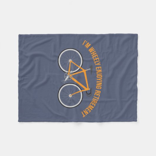 Ich bin Wheely Ruhestands-lustiges Fahrrad Fleecedecke (Vorderseite (Horizontal))