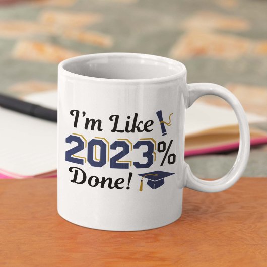 Ich bin wie 2023 Prozent fertig Kaffeetasse