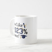 Ich bin wie 2023 Prozent fertig Kaffeetasse (Vorderseite Links)