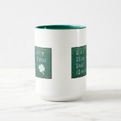 Ich bin wie A vierblättriges Kleeblatt glücklich Tasse (Zentrum)