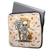 Ich bin wie buchstäblich tot Spooktacular Fun Hall Laptopschutzhülle (Vorderseite Links)