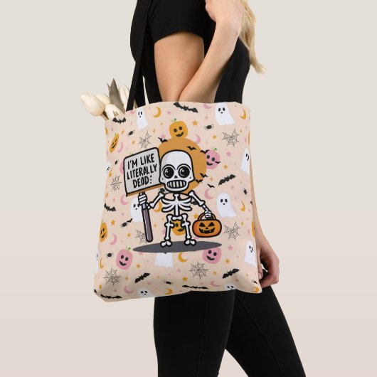 Ich bin wie buchstäblich tot Spooktacular Fun Hall Tasche (Von Nahem)