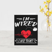 Ich bin wie diese Herzkrankheit des Herzschrittmac Karte (Gelbe Blume)