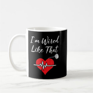 Ich bin wie diese ICD-Operation verkabelt Herzschr Kaffeetasse