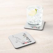 Ich bin wie mein Kaffee, dunkel, bitter und zu hei Getränkeuntersetzer (Rechte Seite)