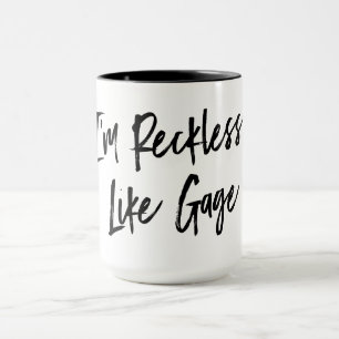 "Ich bin" wie Messgerät-übergroße Tasse