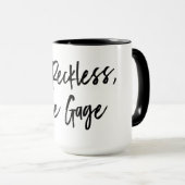 "Ich bin" wie Messgerät-übergroße Tasse (VorderseiteRechts)