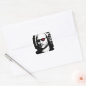 Ich bin wieder da quadratischer aufkleber (Umschlag)