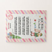 Ich bin wieder da! Secret Xmas Elf Rücksendung für Puzzle (Horizontal)