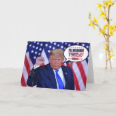 Ich bin wieder da - Trump 2024 Karte (Gelbe Blume)