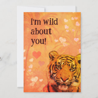 Ich bin wild um dich! (nicht nur) Valentinkarte Dankeskarte