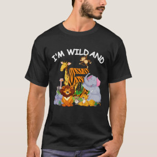 Ich bin wild und 5 Jahre alt Zoo Thema 5. Geburtst T-Shirt