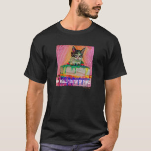 ICH BIN WIRKLICH AUF OP HINGS Kitten On Cake Spaß  T-Shirt