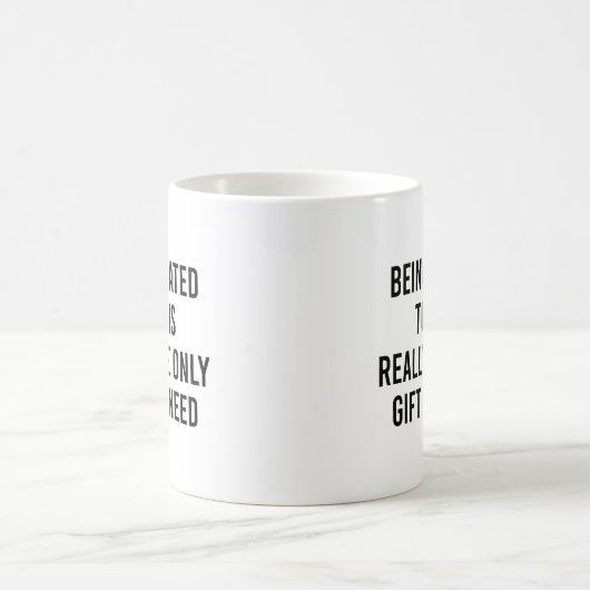 Ich bin wirklich das einzige Geschenk, das du brau Kaffeetasse (Mittel)