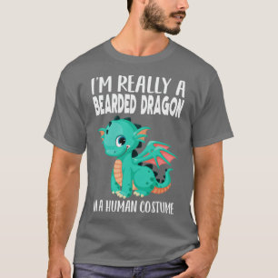 Ich bin wirklich ein bärtiger Drache in einem mens T-Shirt