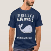 Ich bin wirklich ein blauer Wal in einem menschlic T-Shirt (Vorderseite)